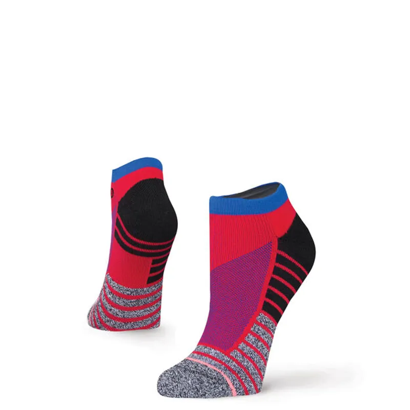 Stance Focus Low Womens Running Sock in Red