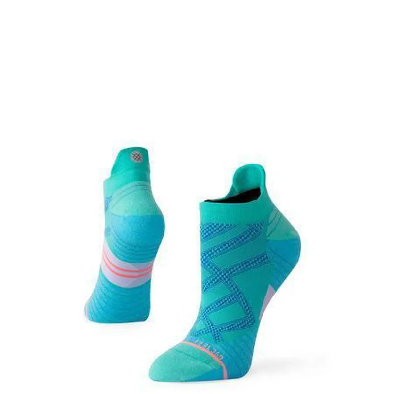 Stance Aqua Jog Tab Womens Running Sock in Turquoise