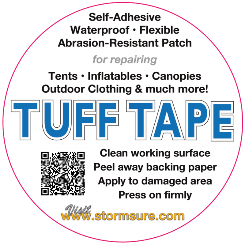 Stormsure TUFF Tape 2x75mm Self-Adhesive Waterproof Repair Patches-1