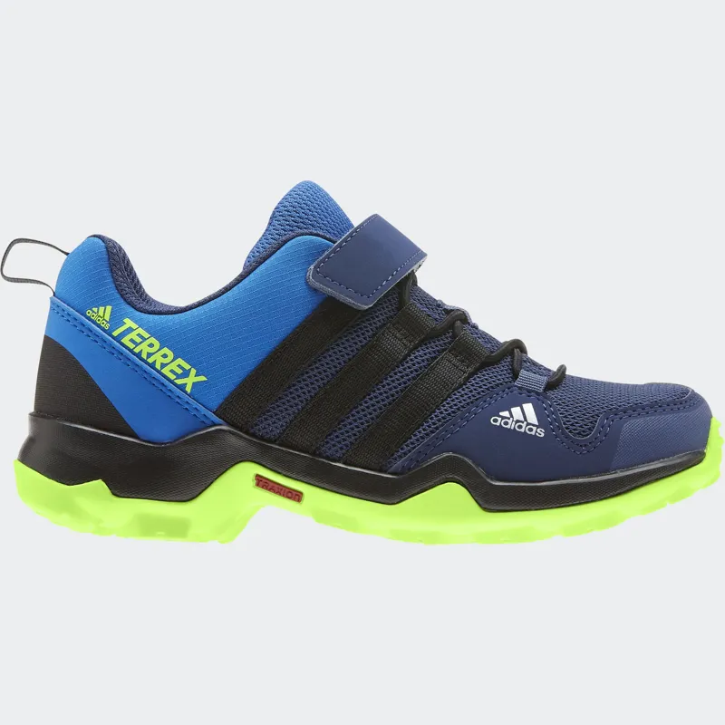 Adidas Terrex AX2R Comfort Kids Trail Shoe in Glory Blue/CBlack/SGreen