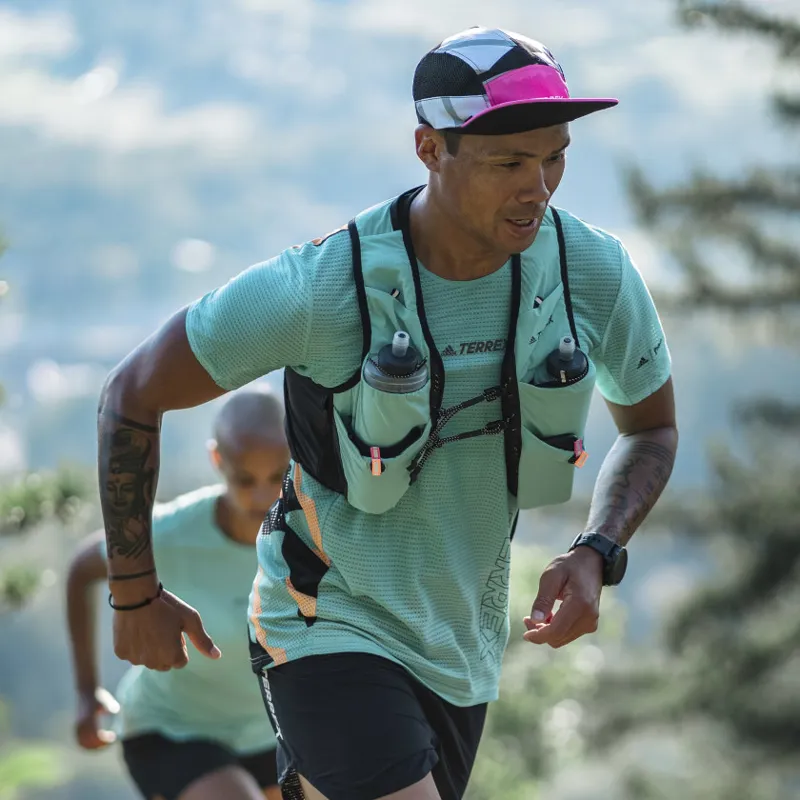 Terrex Parley Agravic TR Pro Men's Running T-Shirt in Acid Mint/Black-7