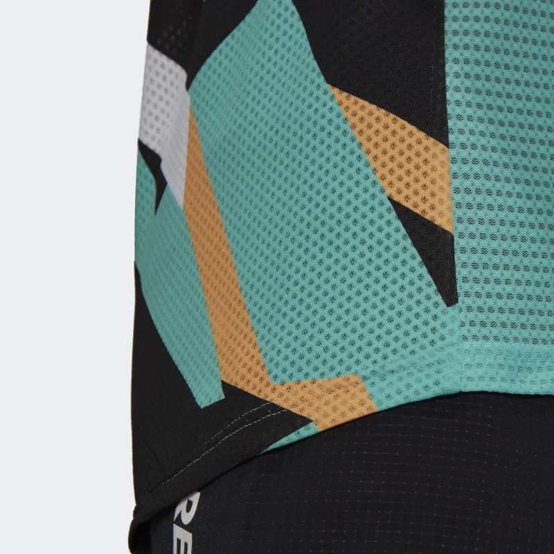 Terrex Parley Agravic TR Pro Men's Running T-Shirt in Acid Mint/Black-5