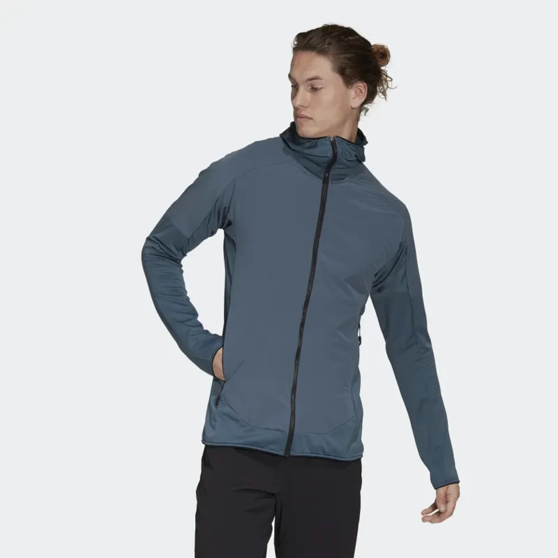 Adidas Terrex Skyclimb Mens FIeece Jacket in Legacy Blue-1