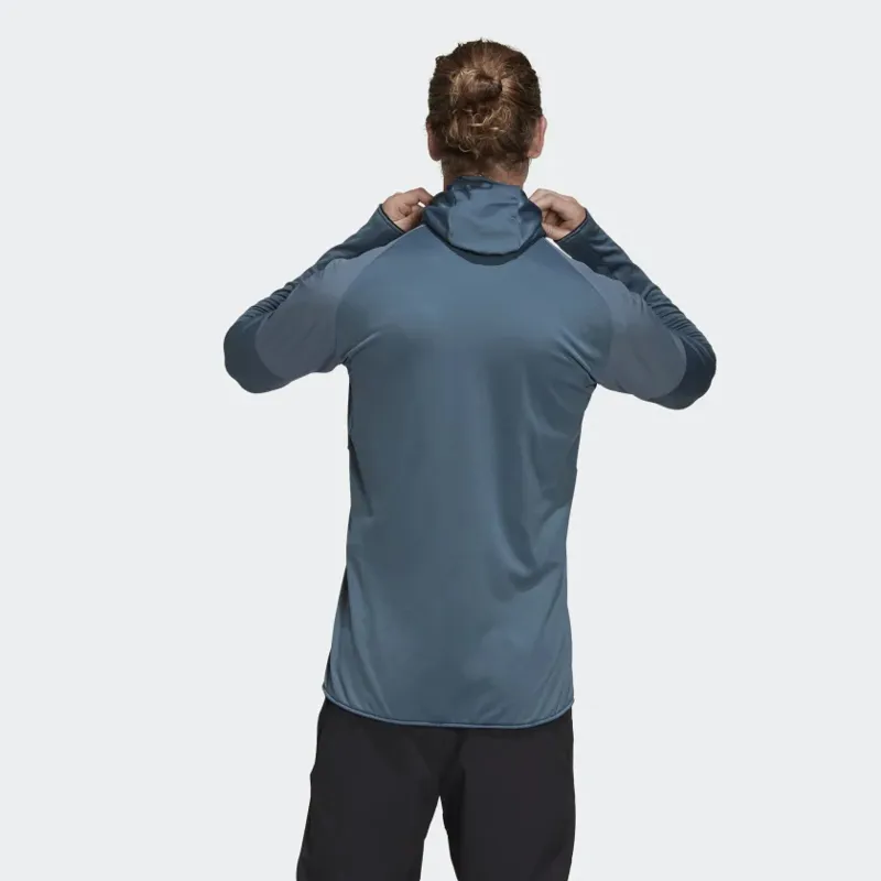Adidas Terrex Skyclimb Mens FIeece Jacket in Legacy Blue-4
