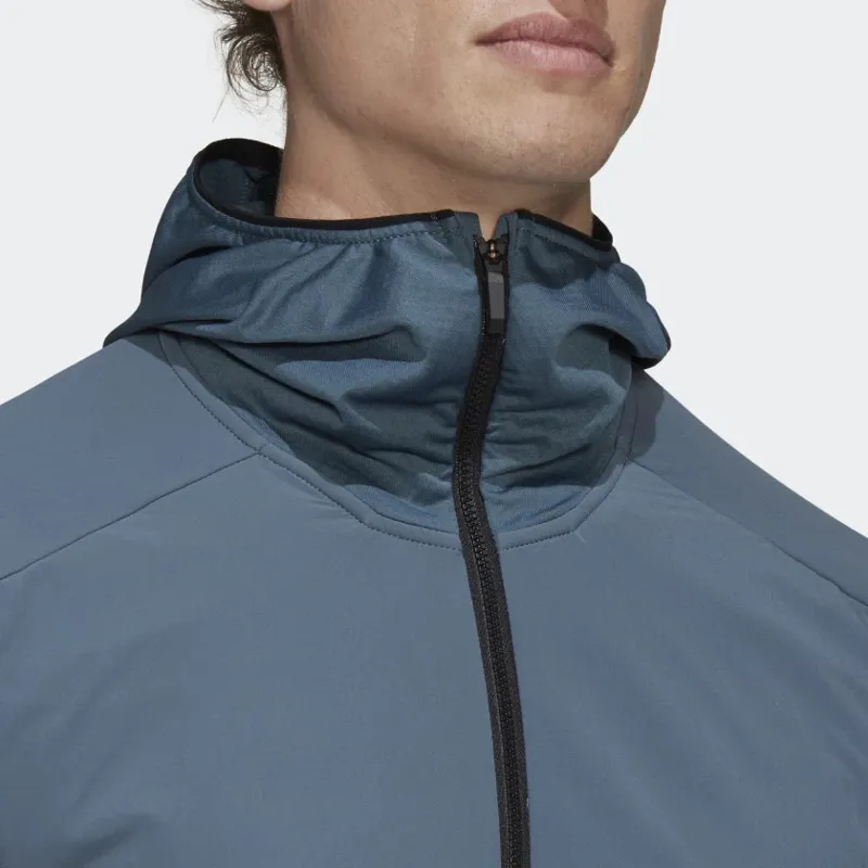 Adidas Terrex Skyclimb Mens FIeece Jacket in Legacy Blue-5