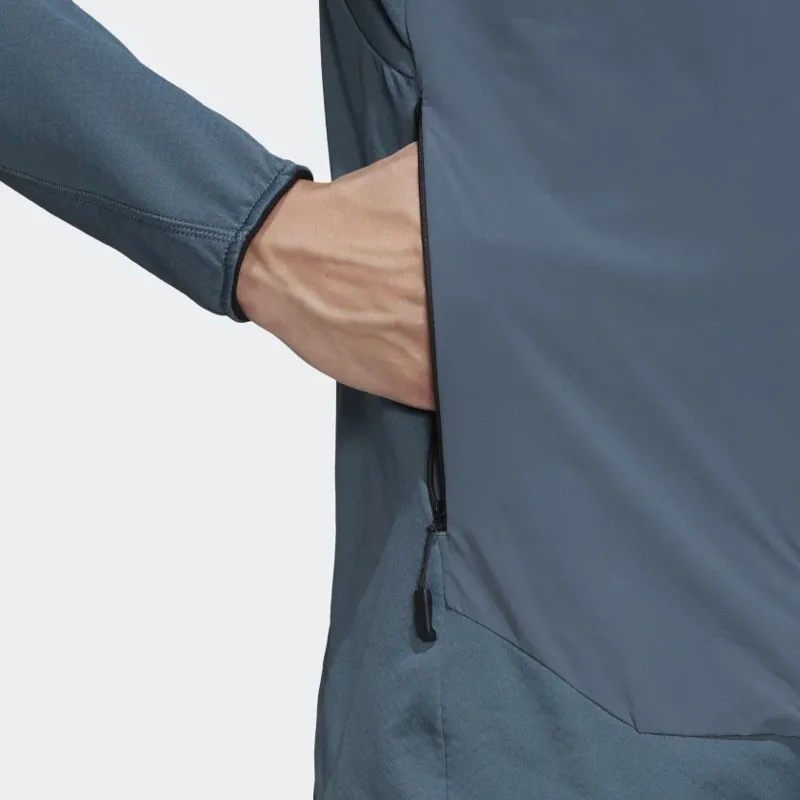 Adidas Terrex Skyclimb Mens FIeece Jacket in Legacy Blue-6