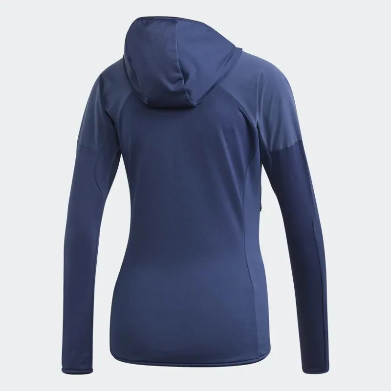 Adidas Terrex Skyclimb Womens FIeece Jacket in Tech Indigo-2