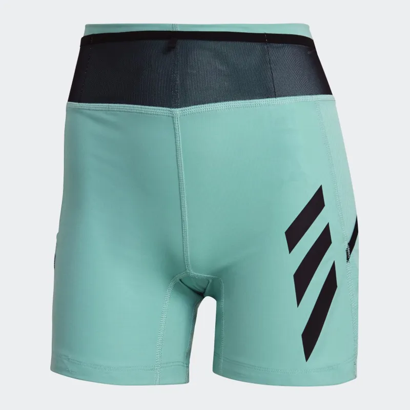 adidas Terrex Agravic Pro Womens Running Short in Acid Mint