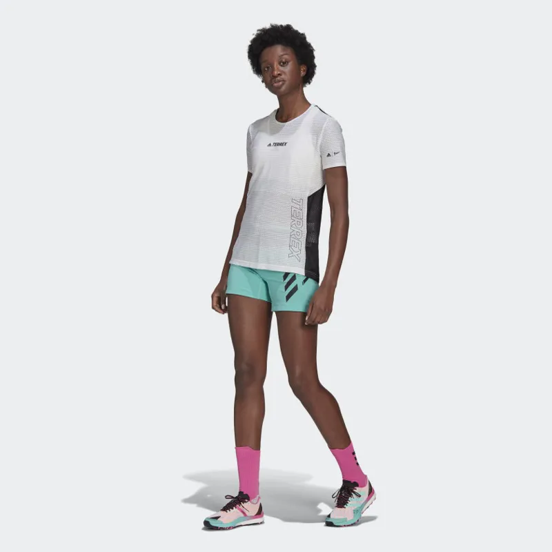 adidas Terrex Agravic Pro Womens Running Short in Acid Mint-1