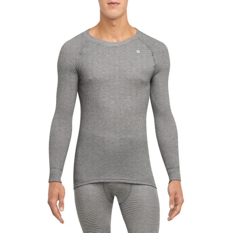 Thermowave Originals Mens LS Baselayer Shirt in Mid Grey Melange
