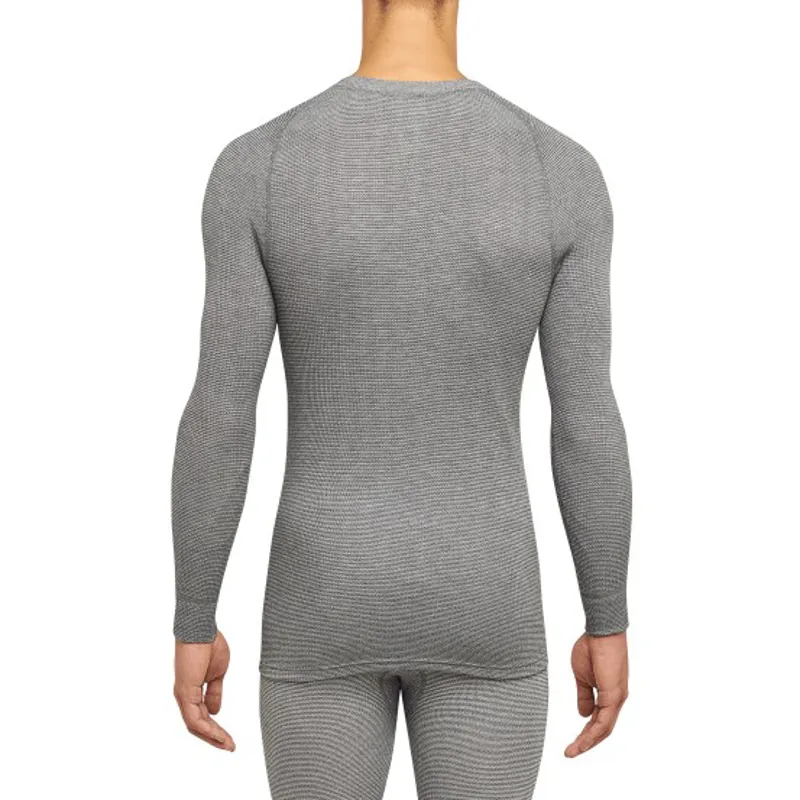 Thermowave Originals Mens LS Baselayer Shirt in Mid Grey Melange-1