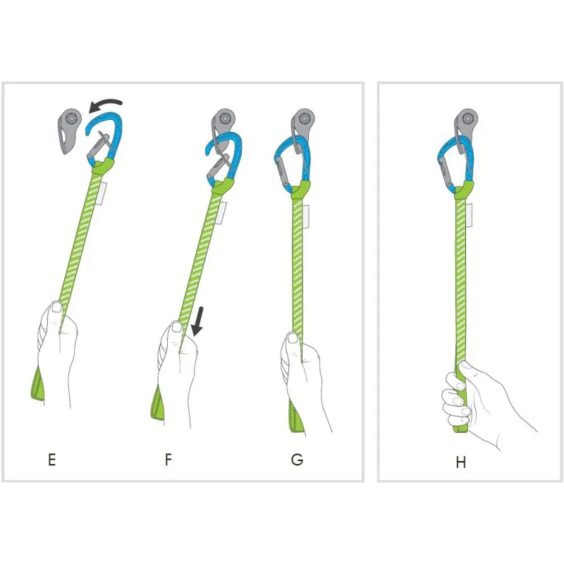 Climbing Technology Tricky Quickdraw in Light Green/Blue-3
