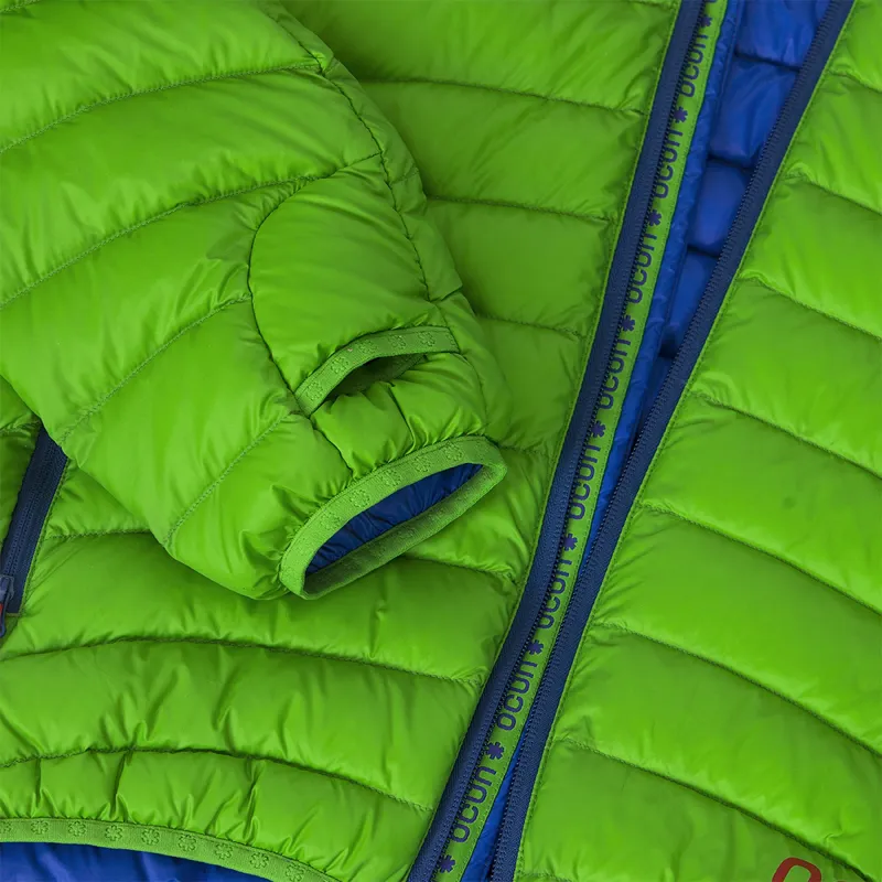 Ocun Mens Tsunami Down Jacket in Green/Blue-2