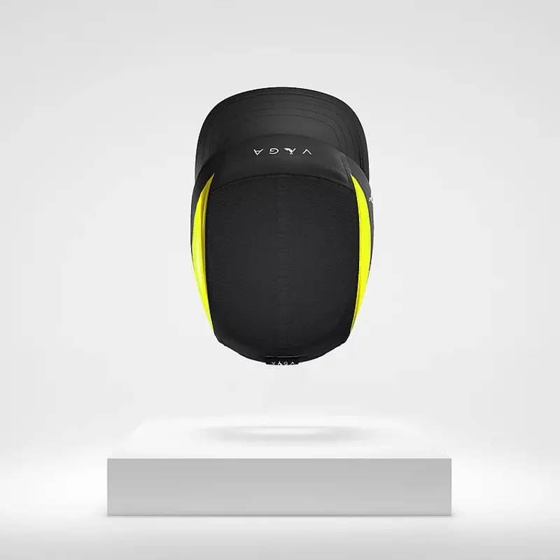 Våga Running Cap in Black/Neon Yellow-4