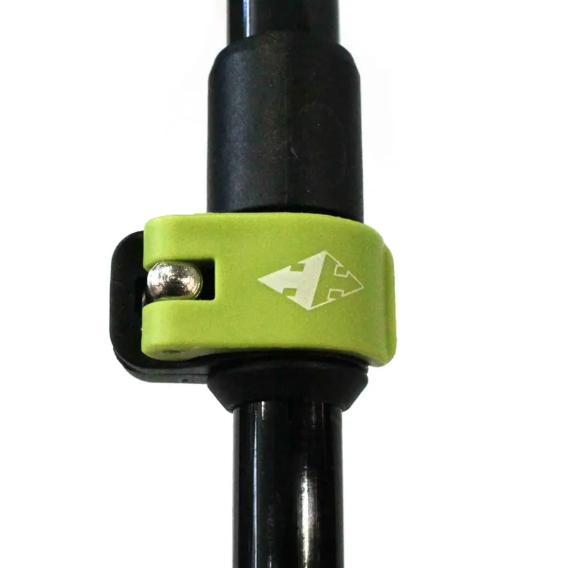 Raidlight Vertical Avatar'alu Hybrid Running Poles in Black/Lime Green-3