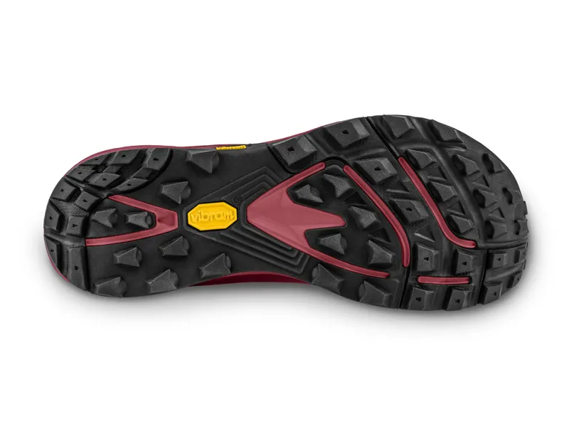 Topo MTN Racer Womens Trail Running Shoe in Berry/Gold-1