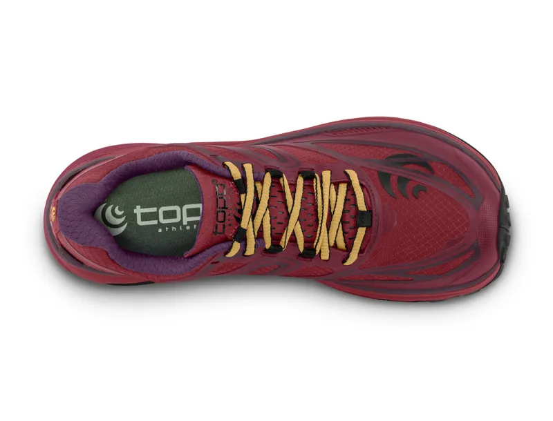 Topo MTN Racer Womens Trail Running Shoe in Berry/Gold-2