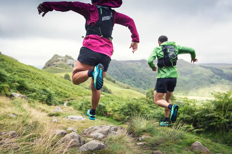 Inov8 Trailfly G 270 Women's Trail Running Shoe in Blue/Yellow-9