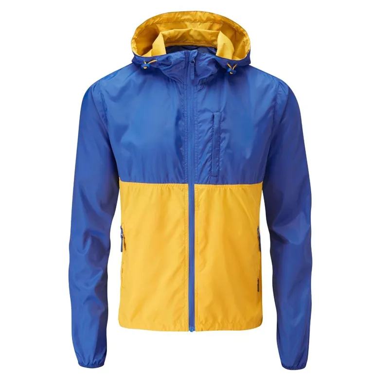 Moon Wind Cheater Mens Jacket in Skydiver/Gold