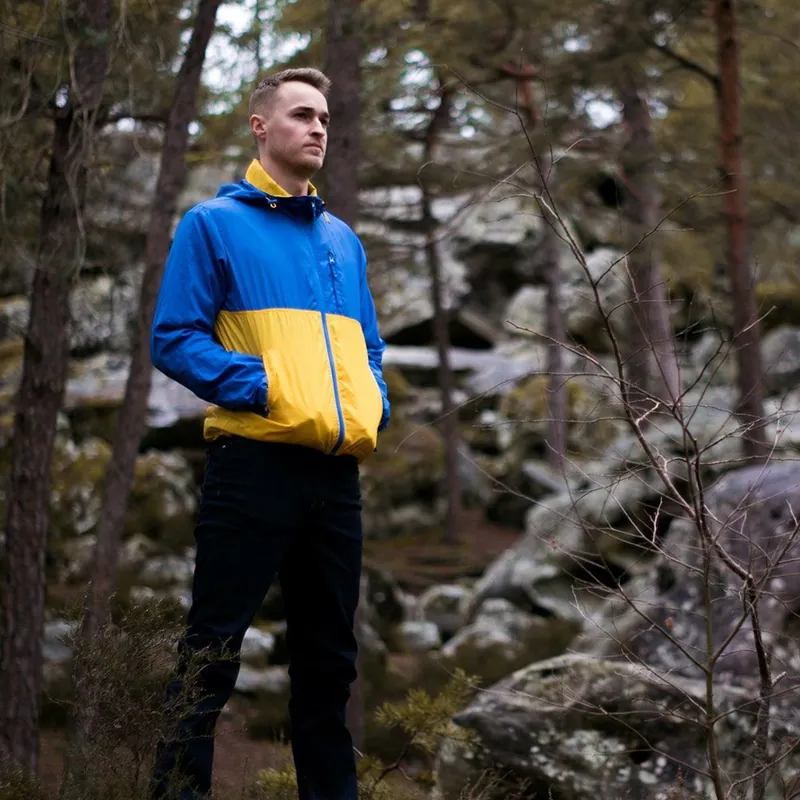 Moon Wind Cheater Mens Jacket in Skydiver/Gold-2