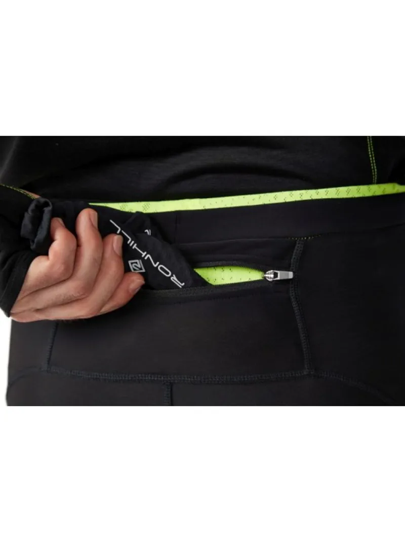 Ronhill Stride Winter Tight in Black/Fluo Yellow-2