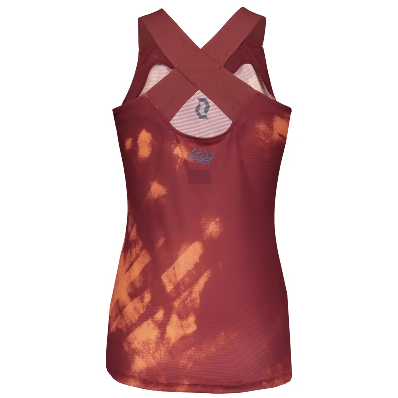 Scott Kinabalu Womens Run Tank in Red/Pink-1