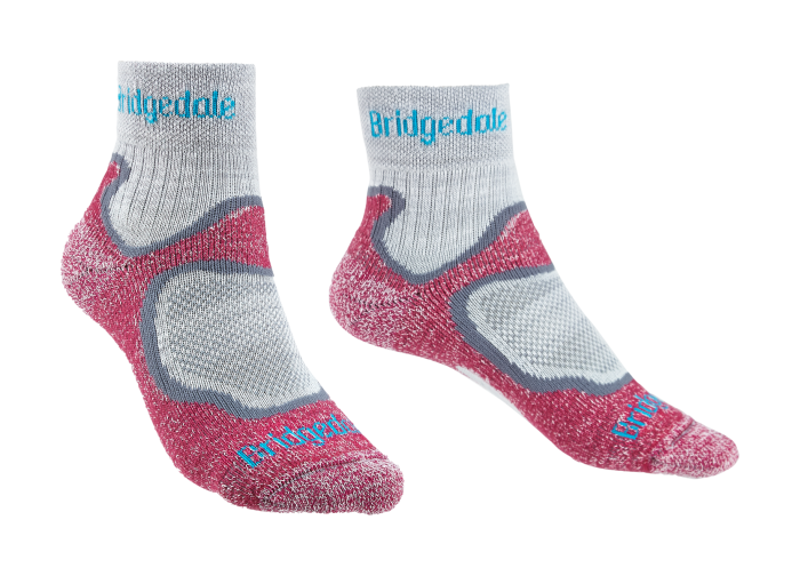 Bridgedale Trail Sport LW T2 3/4 Socks Female in Dusty Pink