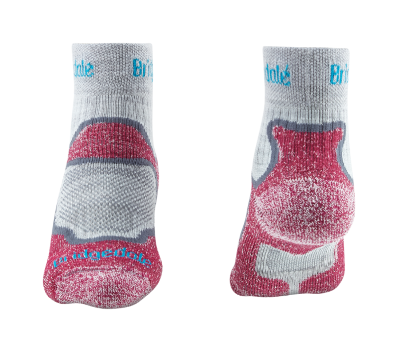 Bridgedale Trail Sport LW T2 3/4 Socks Female in Dusty Pink-1