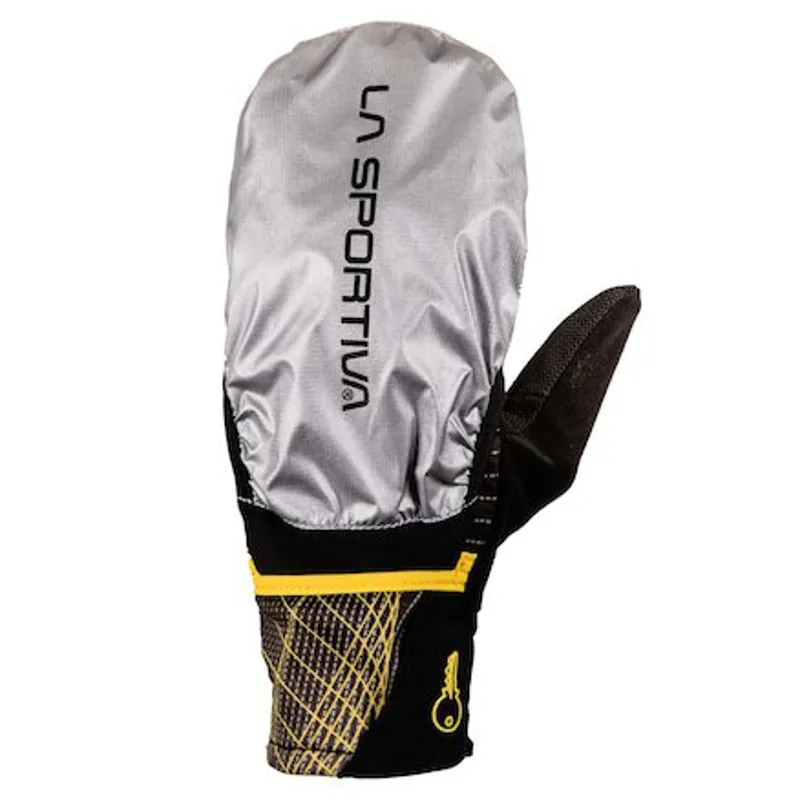 La Sportiva Trail Running Gloves in Black/Yellow-1