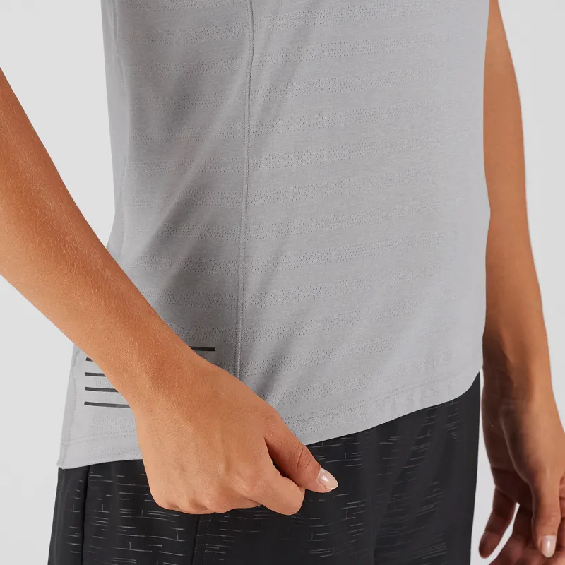 Salomon XA Womens Tank in Alloy/Heather-3