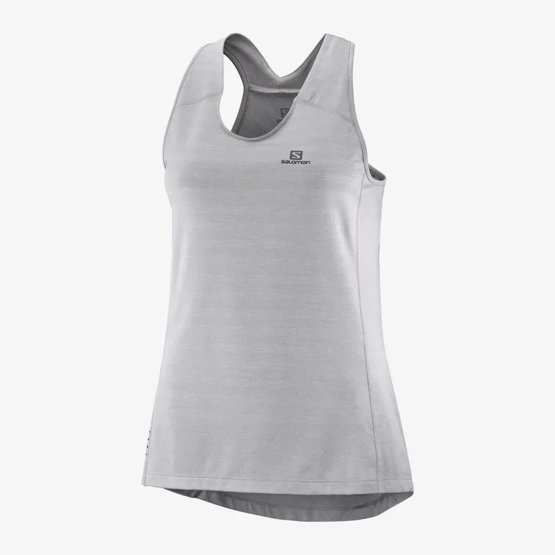 Salomon XA Womens Tank in Alloy/Heather