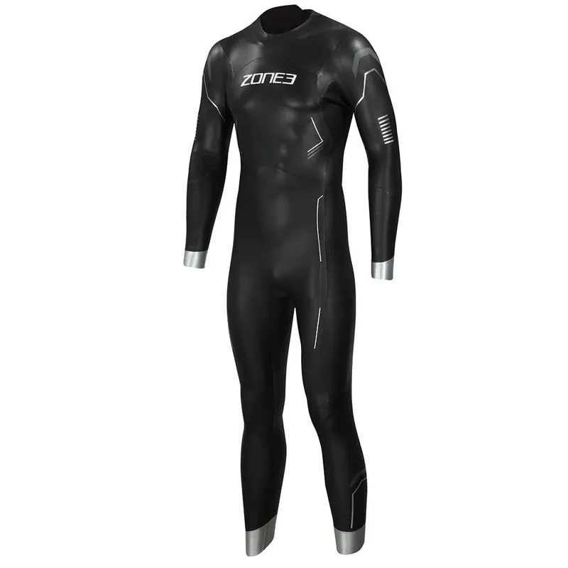 Zone3 Mens Agile Wetsuit in Black/Silver/Gunmetal