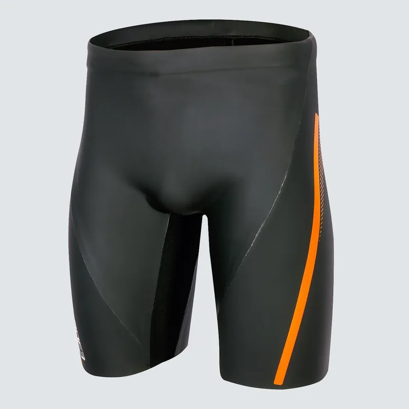 Zone3 Unisex Swim-Run Short in Black/Orange