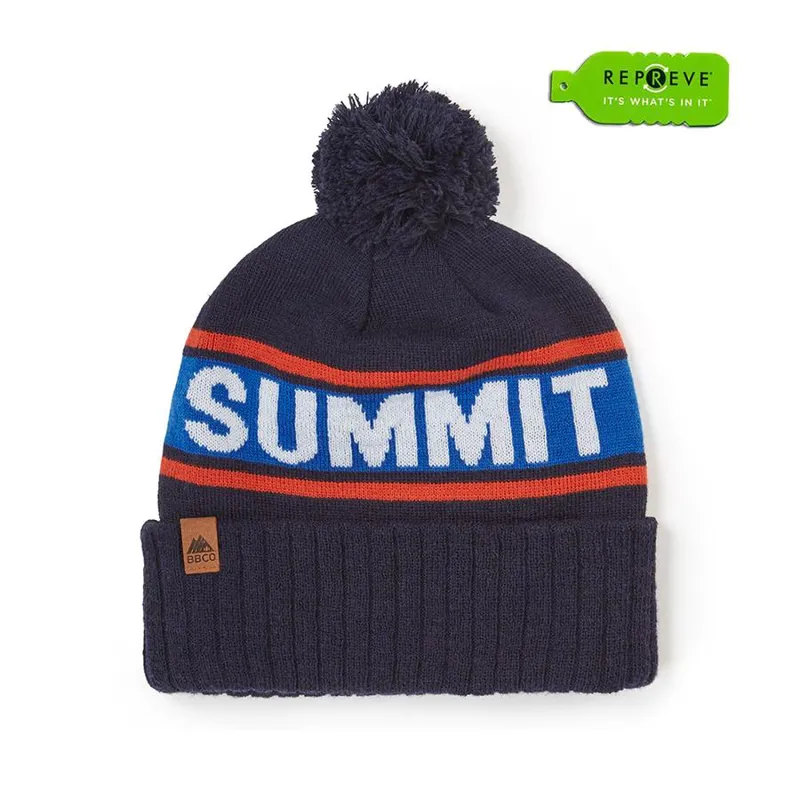 BBCo Summit Seeker Recycled Beanie in Navy