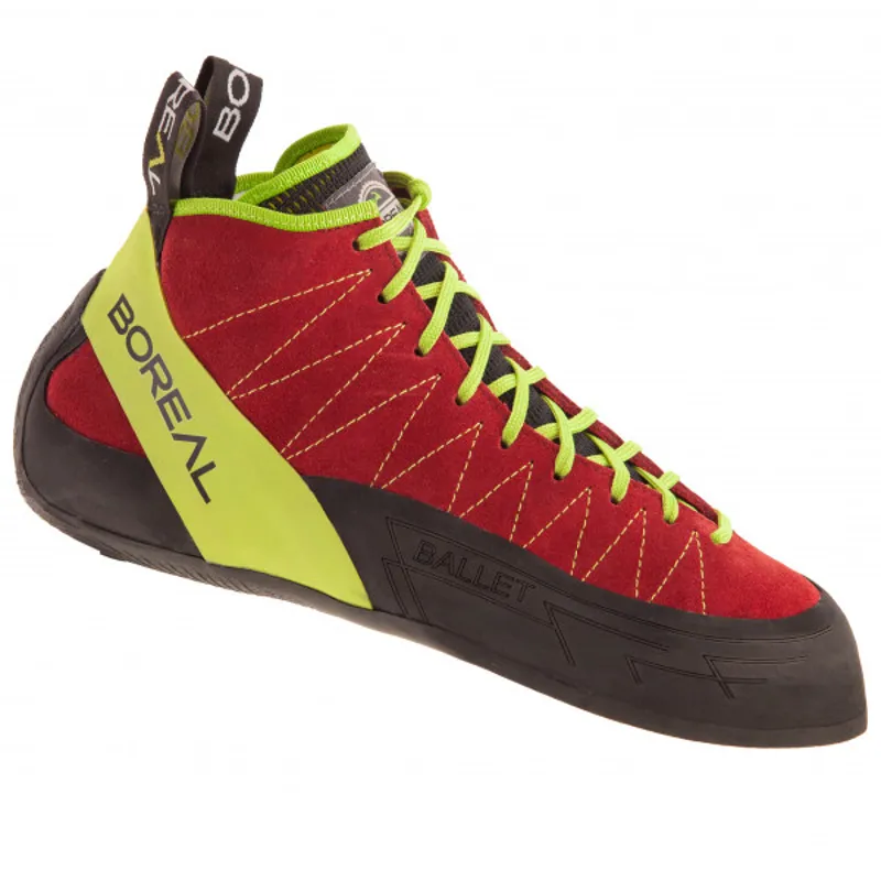 Boreal Ballet Unisex Climbing Shoe in Red/Yellow