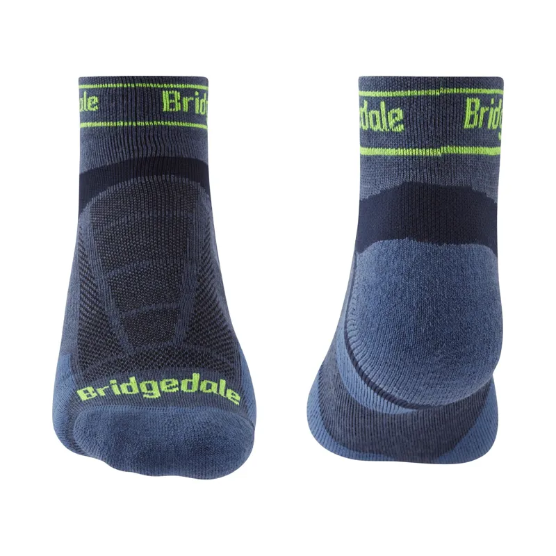 Bridgedale Trail Run UL T2 Merino Sport Low Men's Running Sock in Blue-1