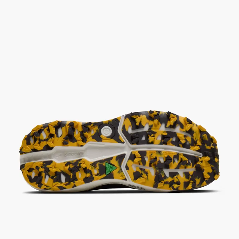 Brooks Caldera 8 Men's Trail Running Shoe in Black/Rabbit/Zest-1