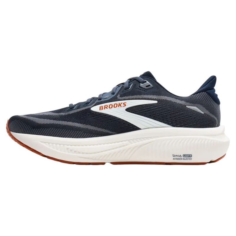 Brooks Ghost 18 Men's Road Running Shoe in Navy Blazer/Red Earth/Blue-3
