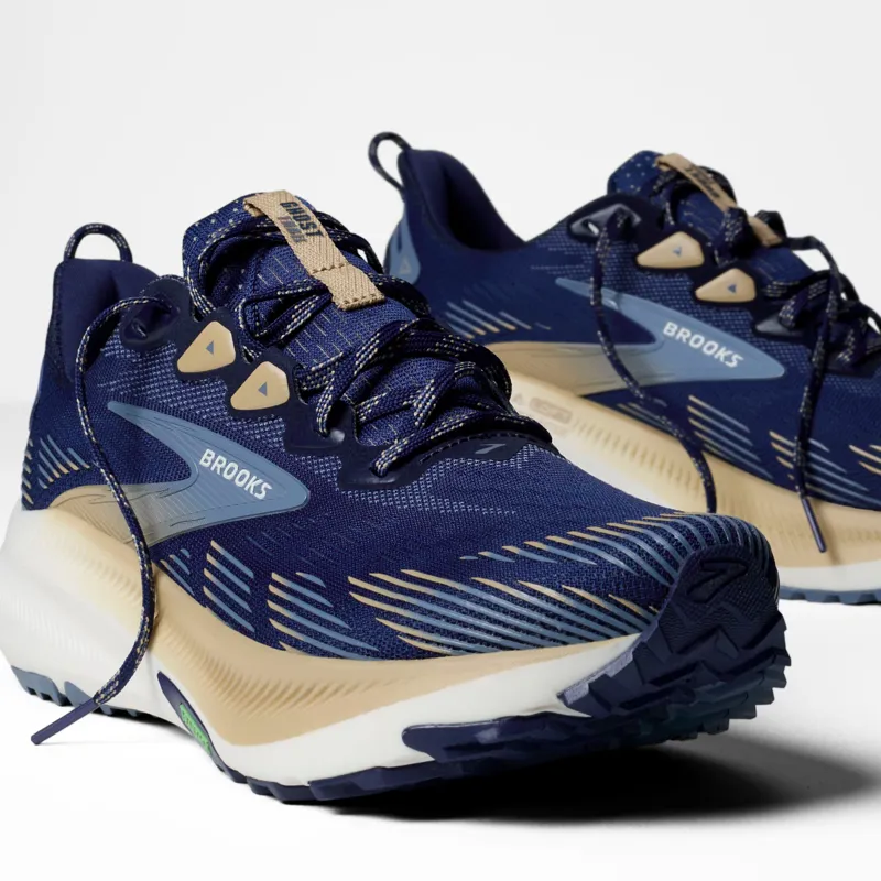 Brooks Ghost Trail Men's Trail Running Shoe in Blue/Starfish/Moonlight-4