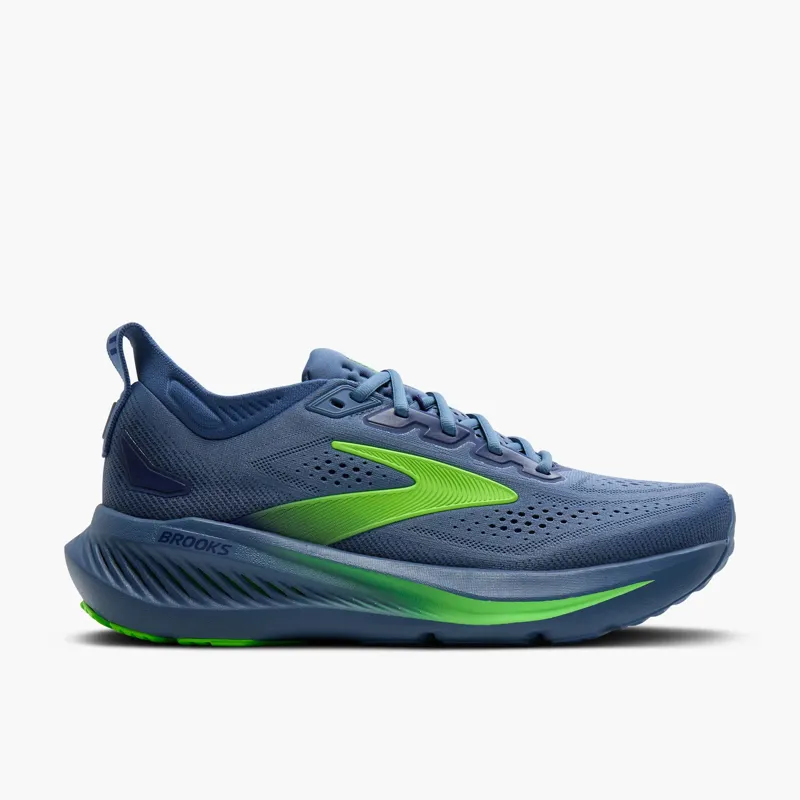 Brooks Glycerin 23 Men's Road Running Shoe in Moonlight/Blue/Green Gecko