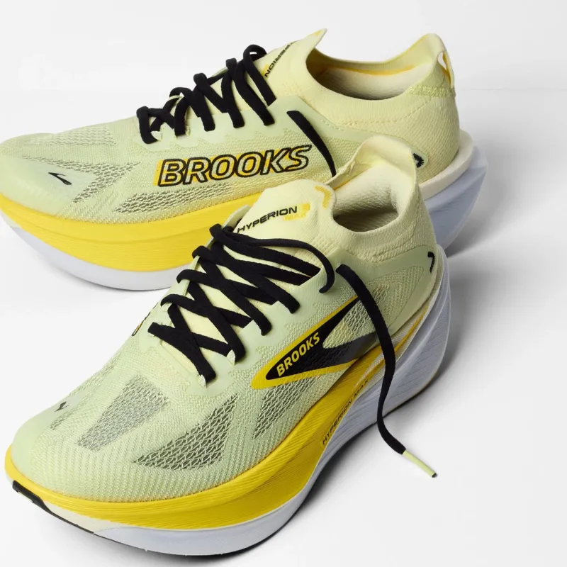 Brooks Hyperion Max 3 Men's Road Running Shoe in Luminary/Cyber Yellow/Black-4