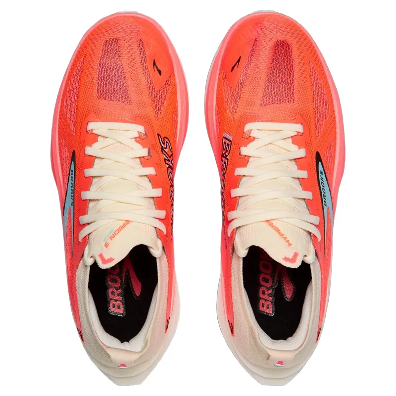 Brooks Hyperion Max 3 Women's Road Running Shoe in Coconut/Fiery Coral/Atomizer-1