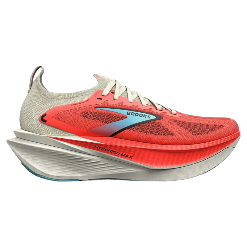 Brooks Hyperion Max 3 Women's Road Running Shoe in Coconut/Fiery Coral/Atomizer