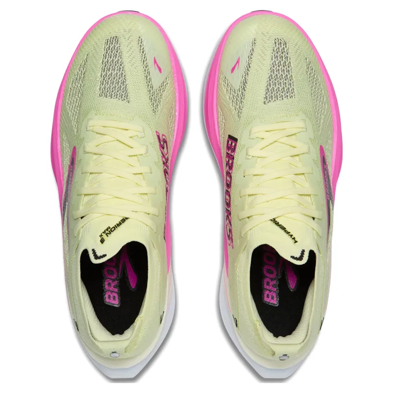 Brooks Hyperion Max 3 Women's Road Running Shoes in Luminary/Cyber Pink/Black-1