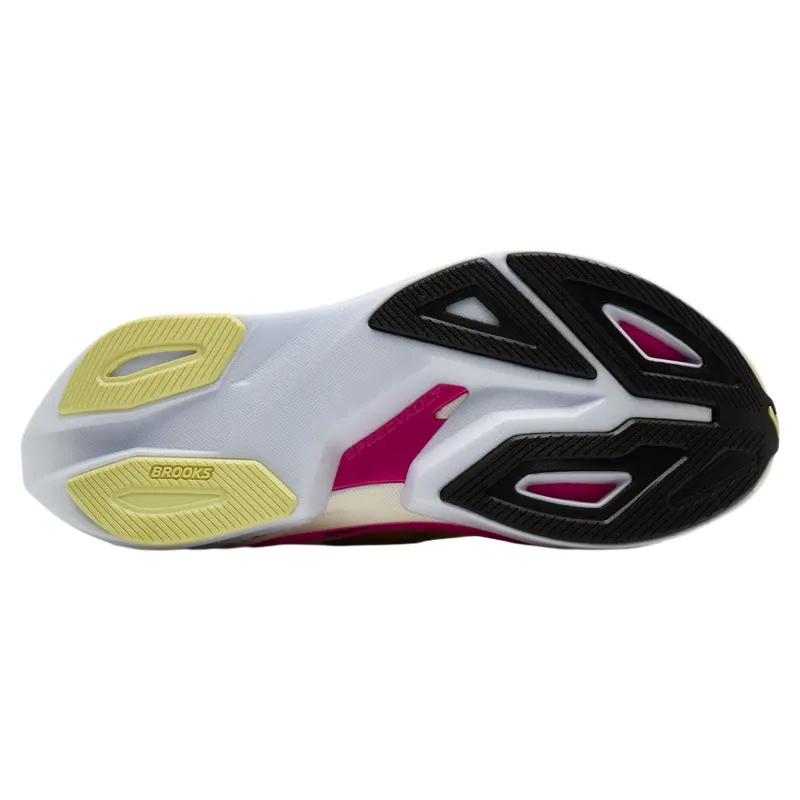 Brooks Hyperion Max 3 Women's Road Running Shoes in Luminary/Cyber Pink/Black-2
