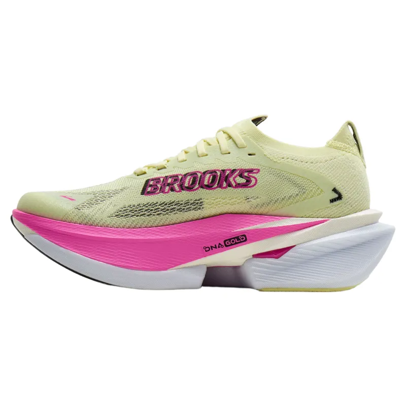 Brooks Hyperion Max 3 Women's Road Running Shoes in Luminary/Cyber Pink/Black-3