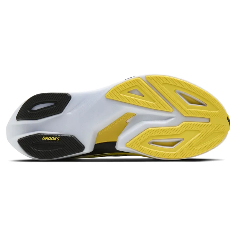 Brooks Hyperion Max 4 Men's Road Running Shoe in White/Cyber Yellow/Black-2