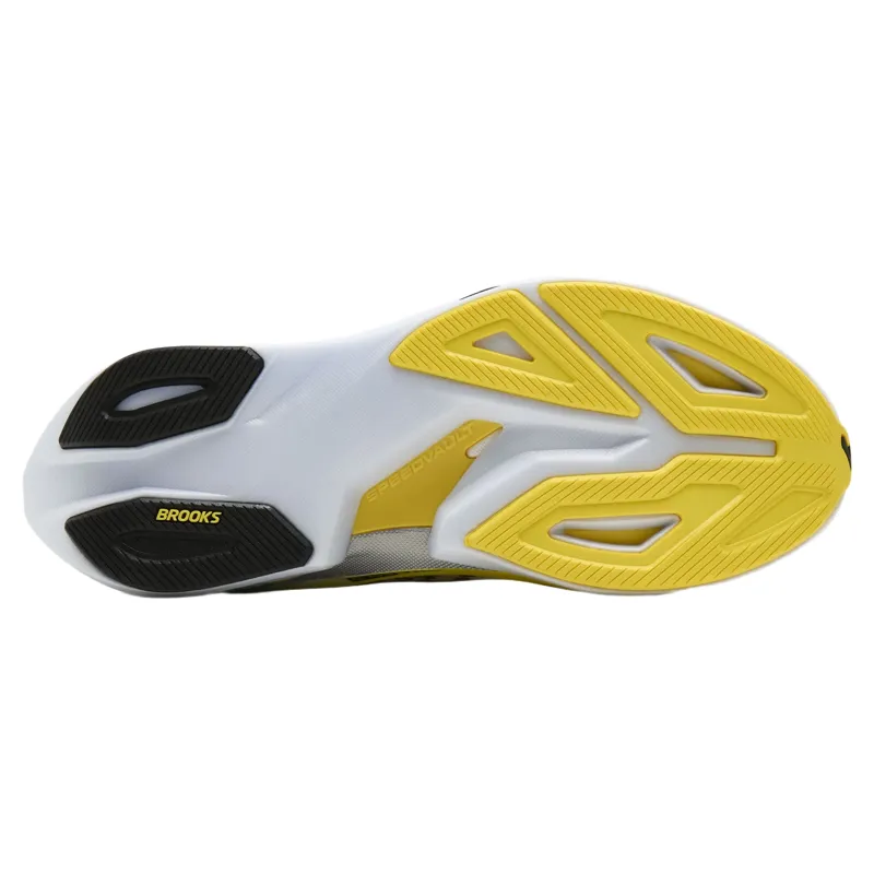 Brooks Hyperion Max 4 Women's Road Running Shoe in White/Cyber Yellow/Black-2