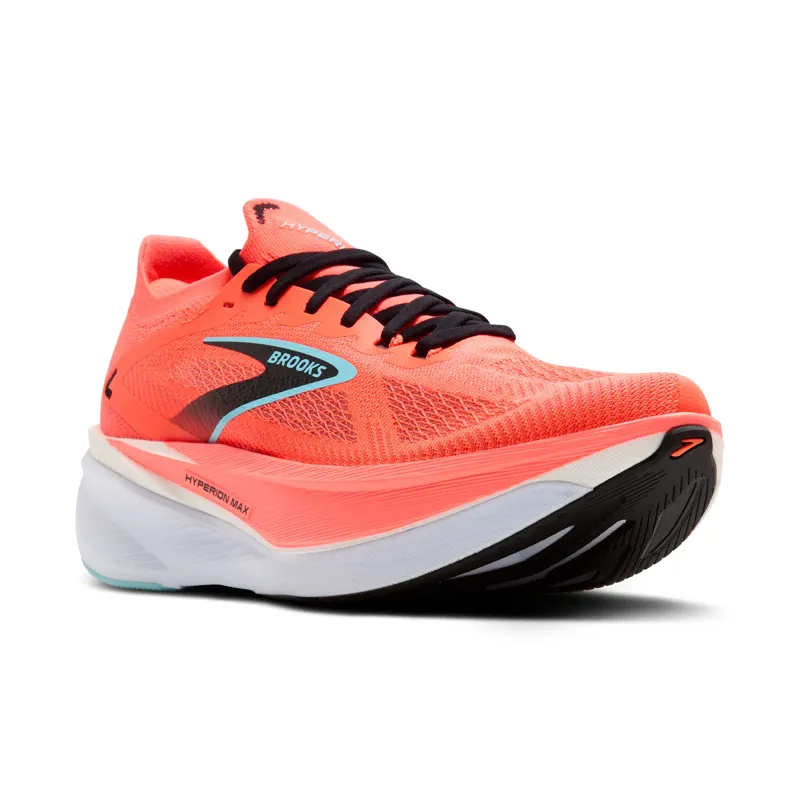 Brooks Hyperion Max 3 Men's Road Running Shoe in Fiery Coral/Black/Atomizer-4