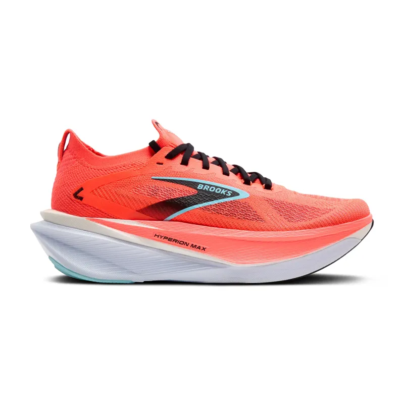 Brooks Hyperion Max 3 Men's Road Running Shoe in Fiery Coral/Black/Atomizer